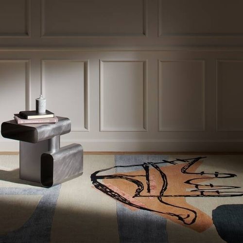 Tappeto contemporaneo - LA MAIN OUVERTE - Cassina - a motivi / in lana della Nuova Zelanda / in viscosa