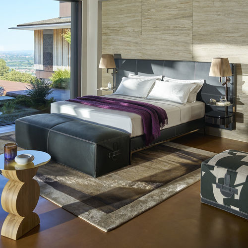 Letto matrimoniale - VOLAGE EX-S NIGHT - Cassina - contemporaneo / imbottito / con testiera