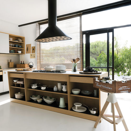 Cucina contemporanea - LEPIC - SCHIFFINI - in legno / con isola / senza maniglie