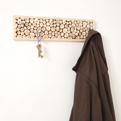 Appendiabiti a muro - JUNIPER  - Woodman Ltd. - contemporaneo / in acciaio inossidabile / in betulla