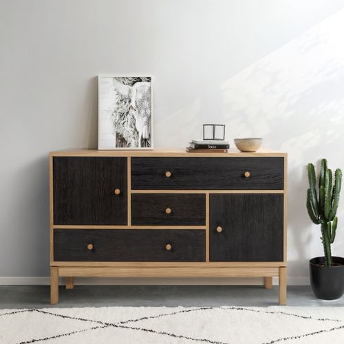 Credenza contemporanea - ABBEYWOOD - Woodman Ltd. - in legno laccato / in rovere / impiallacciata in legno