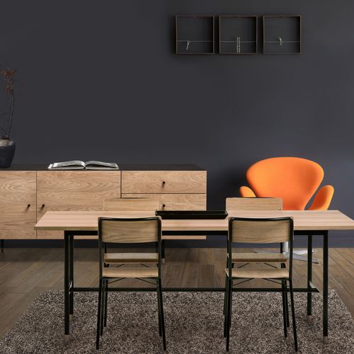Sedia da pranzo contemporanea - ASHBURN - Woodman Ltd. - da interno / in legno compensato / impiallacciata in legno