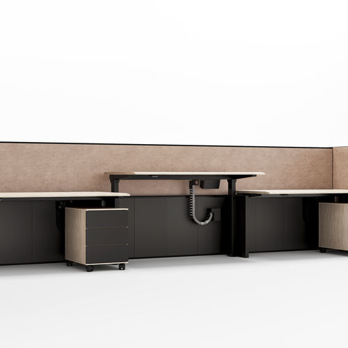 Sistema di scrivanie contemporaneo - LOTTO - IOC project partners - in legno / contract