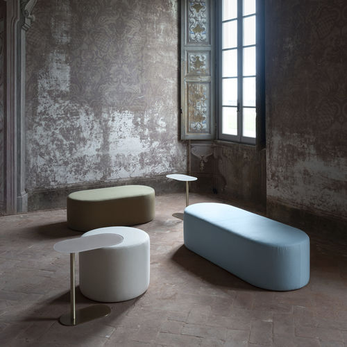 Pouf contemporaneo - ISOLA - IOC project partners - in tessuto / tondo / ovale