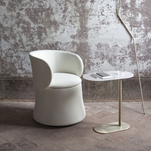 Poltrona contemporanea - LODOVICA POUF - IOC project partners - in tessuto / con schienale alto / imbottita