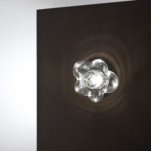 Applique contemporanea - Nuvola - ALBUM - da interno / in vetro smerigliato / in vetro borosilicato