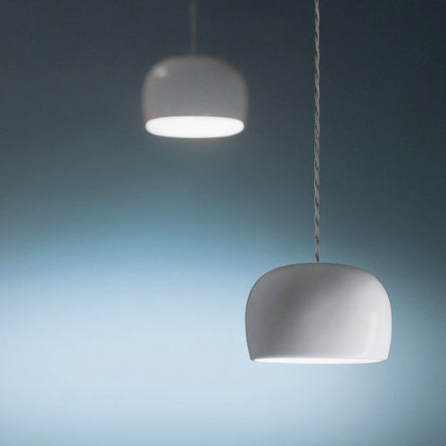 Lampada a sospensione - Mozzarella - ALBUM - in ceramica smaltata / contemporanea / con cavo