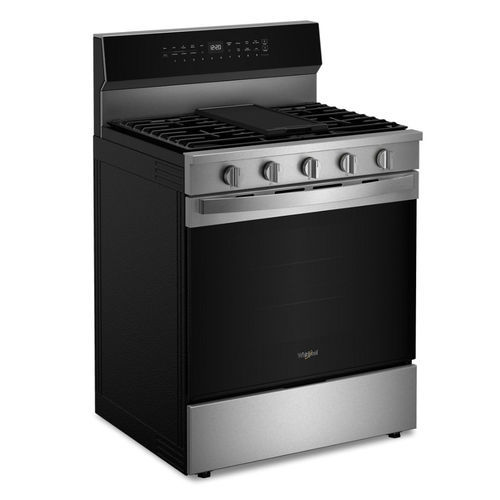 Blocco cottura a gas - WFGS7530RZ - Whirlpool - 4 fuochi / 1 forno / autopulente