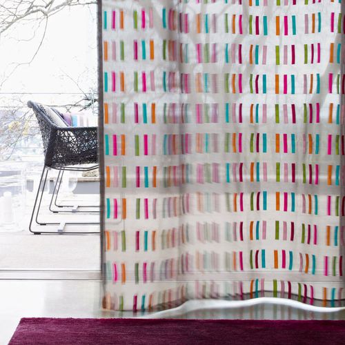 Tendina voile a motivi - ZIMMER + ROHDE : URBAN RHYTHM - Zimmer + Rohde GmbH - in raso / in poliestere / lavabile