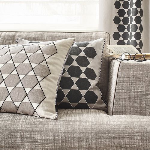 Cuscino rettangolare - MASTERPIECES VOL. I : IVORY - Zimmer + Rohde GmbH - con motivi geometrici / in lino / in lana