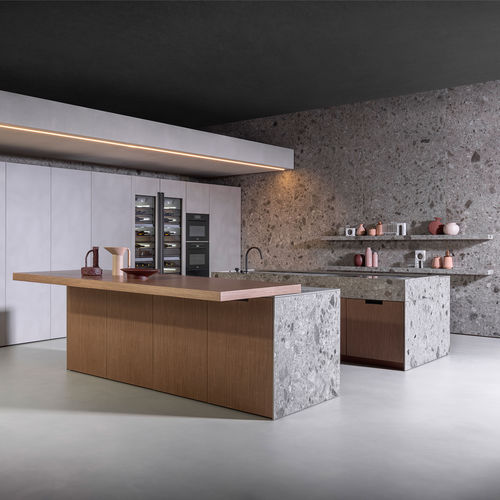 Cucina contemporanea - LAIN ANTIS - Euromobil spa - in legno / in ceramica / con isola