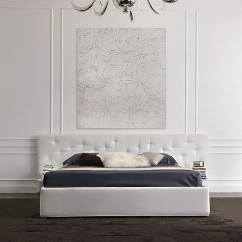 Letto matrimoniale - CHANCE  - desiree divani - contemporaneo / imbottito / con testiera
