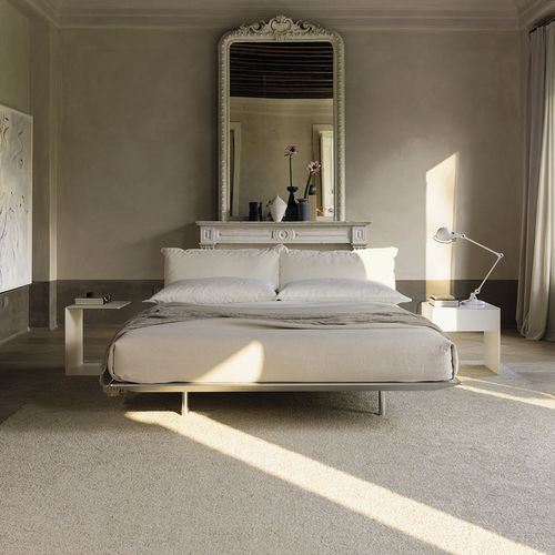 Letto matrimoniale - PLATZ - desiree divani - contemporaneo / con testiera imbottita / in tessuto