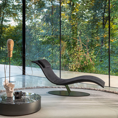Chaise longue contemporanea - ELI FLY - desiree divani - in tessuto / in pelle / in poliuretano