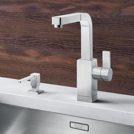 Miscelatore da appoggio - LEVOS-S - BLANCO GmbH + Co KG - in metallo cromato / in acciaio inossidabile / da cucina