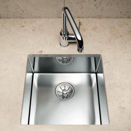 Lavello a 1 vasca - CLARON 340-U - BLANCO GmbH + Co KG - senza gocciolatoio / in acciaio inossidabile / sottotop