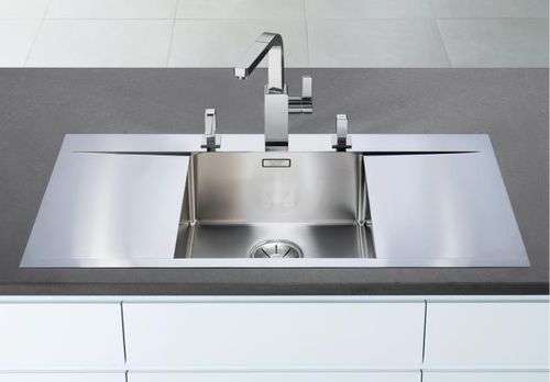 Lavello a 1 vasca - FLOW 45 S-IF - BLANCO GmbH + Co KG - con gocciolatoio / in acciaio inossidabile / da incasso
