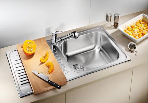 Lavello a 1 vasca - TIPO XL 6 S - BLANCO GmbH + Co KG - con gocciolatoio / in acciaio inossidabile / da incasso