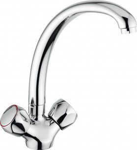 Miscelatore doppio comando da appoggio - CARO BM5006 - BLANCO GmbH + Co KG - in metallo cromato / da cucina / 1 foro