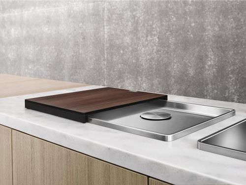 Lavello a 1 vasca - ATTIKA 60-T - BLANCO GmbH + Co KG - senza gocciolatoio / in acciaio inossidabile / da incasso