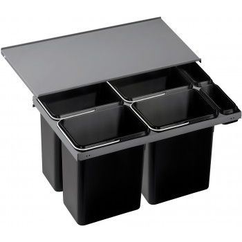 Portarifiuti da cucina - FLEXON 90/6 - BLANCO GmbH + Co KG - da incasso / in acciaio / contemporaneo