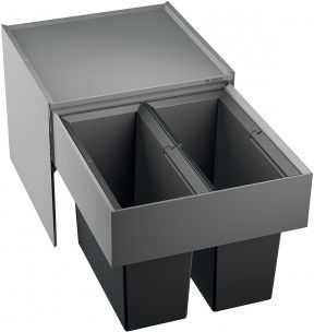 Portarifiuti da cucina - BOTTON PRO 45/2 - BLANCO GmbH + Co KG - da incasso / in acciaio / contemporaneo