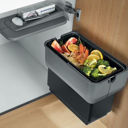 Portarifiuti da cucina - SINGOLO - BLANCO GmbH + Co KG - da incasso / in plastica / contemporaneo