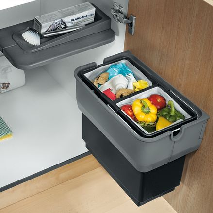 Portarifiuti da cucina - SINGOLO-S - BLANCO GmbH + Co KG - da incasso / in plastica / contemporaneo