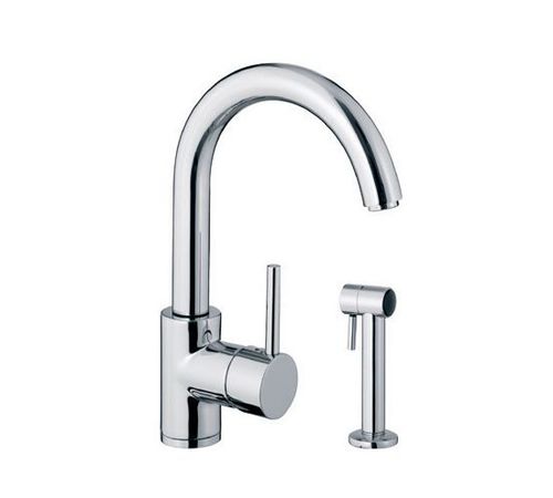 Miscelatore da appoggio - MENU RINSE BM2800 - BLANCO GmbH + Co KG - in metallo cromato / da cucina / 2 fori