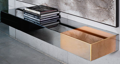 Consolle contemporanea - FIAMMETTA - B.M.B. snc - Spiegel - in legno laccato / rettangolare / da parete
