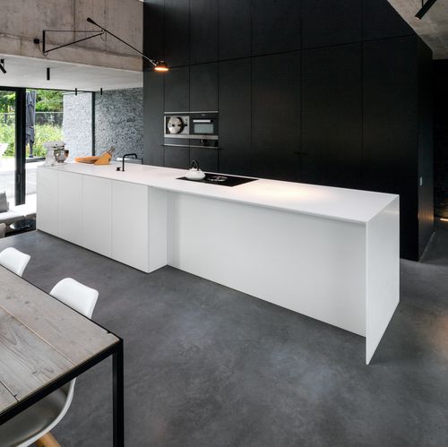 Cucina contemporanea - ICOON - BORA Vertriebs GmbH & Co KG - in cemento / con isola