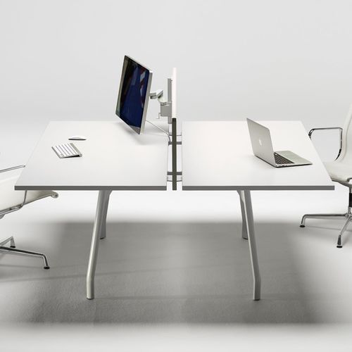Scrivania per open space - MDL LIGHT - UNIFOR - da terra / da 2 persone / contemporanea