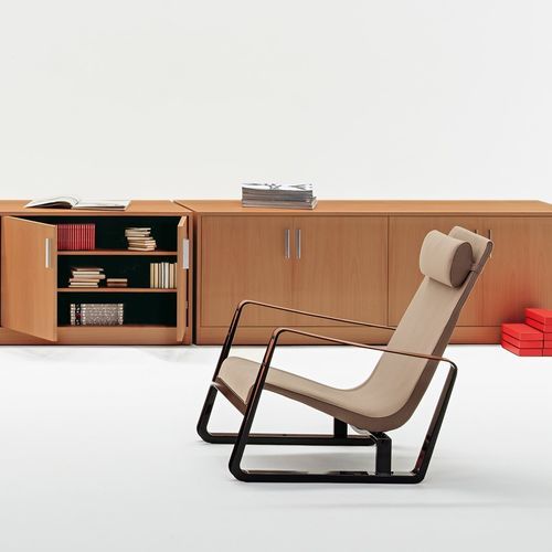 Armadio classificatore basso - MOODWAY - UNIFOR - alto / in legno / con sportello battente