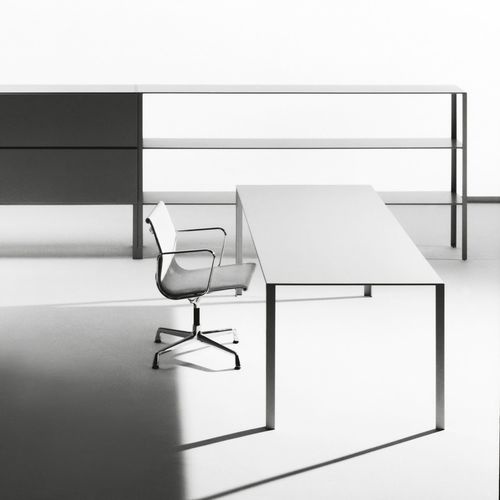 Scrivania per open space - LESS - UNIFOR - da terra / contemporanea / in metallo