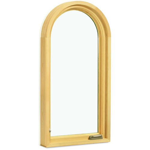 Finestra in legno - ULTIMATE ROUND TOP - MARVIN - in alluminio / a battente / a doppi vetri