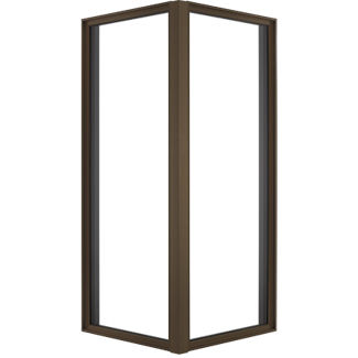Finestra in legno - CORNER - MARVIN - a battente / a doppi vetri