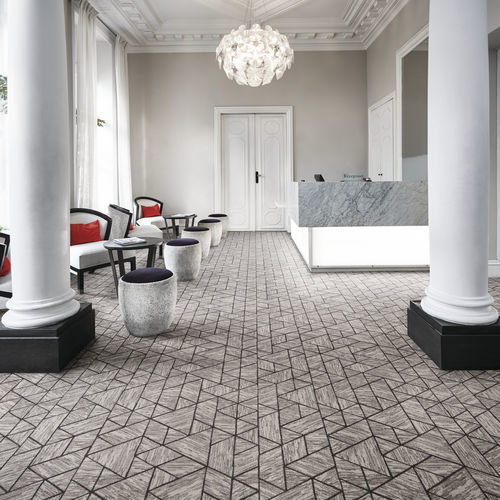 Moquette tufted - CARRARE - Balsan - in nylon / contract / geometrica