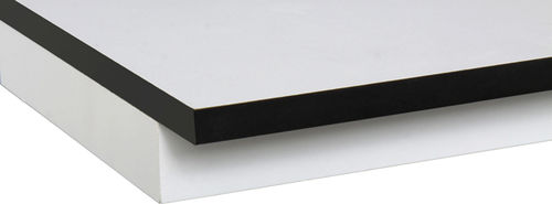 Piano di lavoro in resina - DESK FORM, a.s - in laminato / da cucina / nero