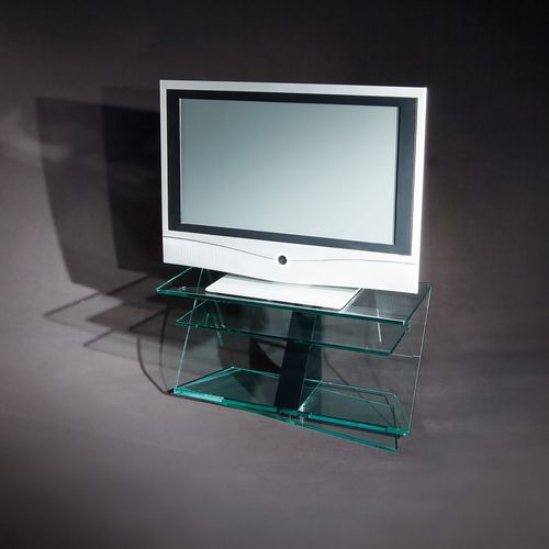 Mobile porta TV contemporaneo - SEVEN - Dreieck GmbH - su misura / in vetro