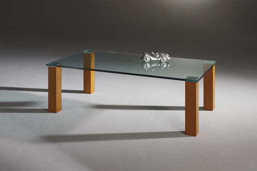 Tavolino basso contemporaneo - REMUS - Dreieck GmbH - in vetro / rettangolare / su misura