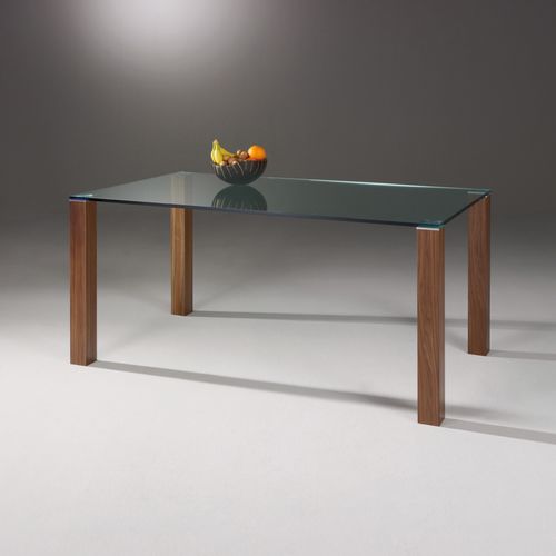 Tavolo da pranzo contemporaneo - REMUS - Dreieck GmbH - in legno / in vetro / rettangolare