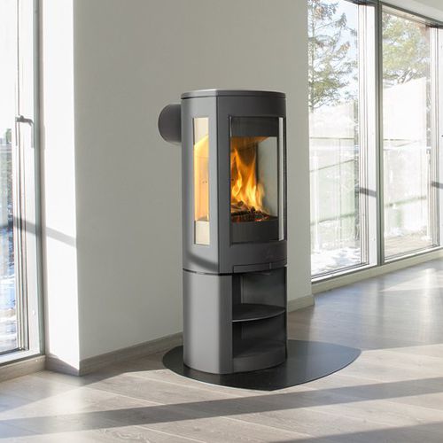 Stufa a legna - F 370 SERIES - Jøtul - 5 kW...10 kW / a 3 facce / contemporanea