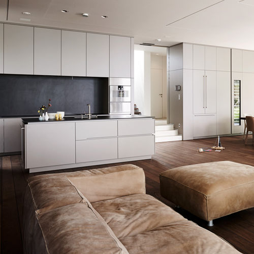 Cucina contemporanea - Villa Salzburg - eggersmann küchen GmbH & Co. KG - in pietra / in laminato / con isola