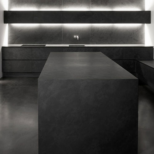 Cucina contemporanea - eggersmann küchen GmbH & Co. KG - in ardesia / in acciaio inossidabile / con isola