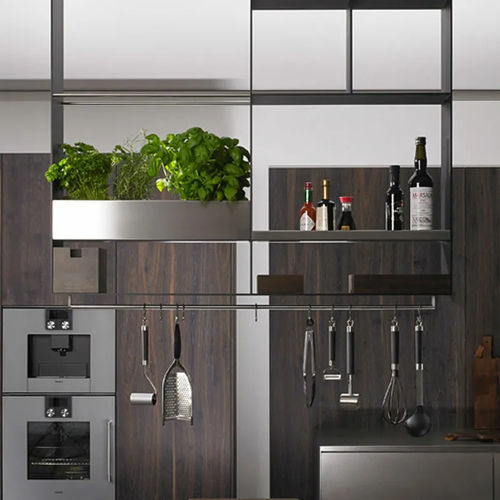 Sistema di scaffali a muro - 15square - eggersmann küchen GmbH & Co. KG - autoportante / sospeso / pavimento-soffitto