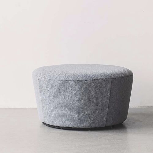 Pouf contemporaneo - Naïve  - EMKO - in tessuto / in pelle / tondo