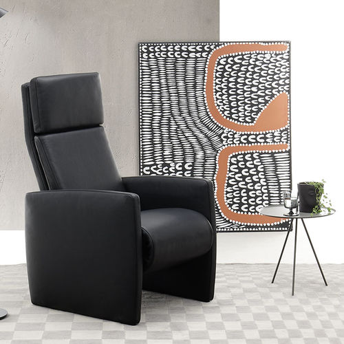 Poltrona relax contemporanea - EM 110 - Erpo Möbelwerk GmbH - in pelle / in tessuto / con poggiapiedi
