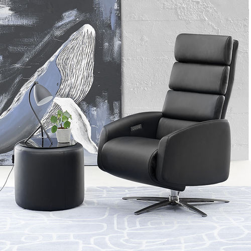 Poltrona relax contemporanea - EM 230 - Erpo Möbelwerk GmbH - in pelle / in tessuto / con poggiapiedi