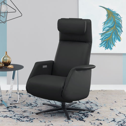 Poltrona relax contemporanea - EM 240 - Erpo Möbelwerk GmbH - in pelle / in tessuto / con poggiapiedi
