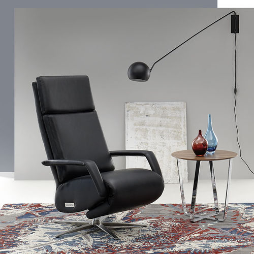 Poltrona relax contemporanea - EM 410 - Erpo Möbelwerk GmbH - in pelle / in tessuto / con poggiapiedi